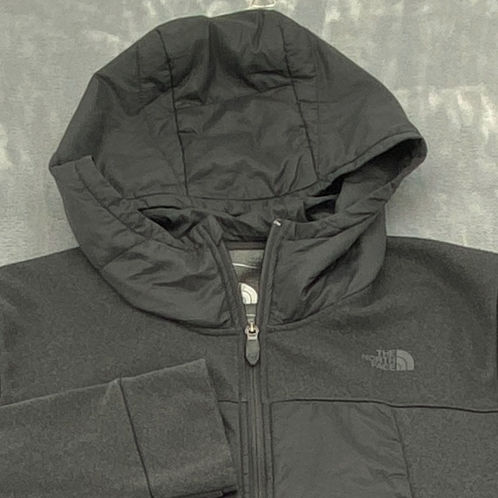 The North Face Womens XL Motivation Hybrid Long Jacket Hooded Grey**FLAW